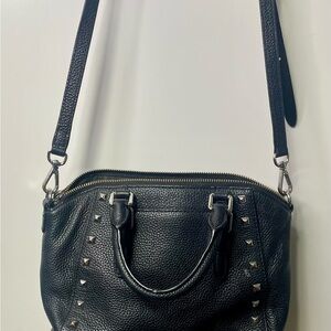 Michael Kors Black and Gold Zippered Bag